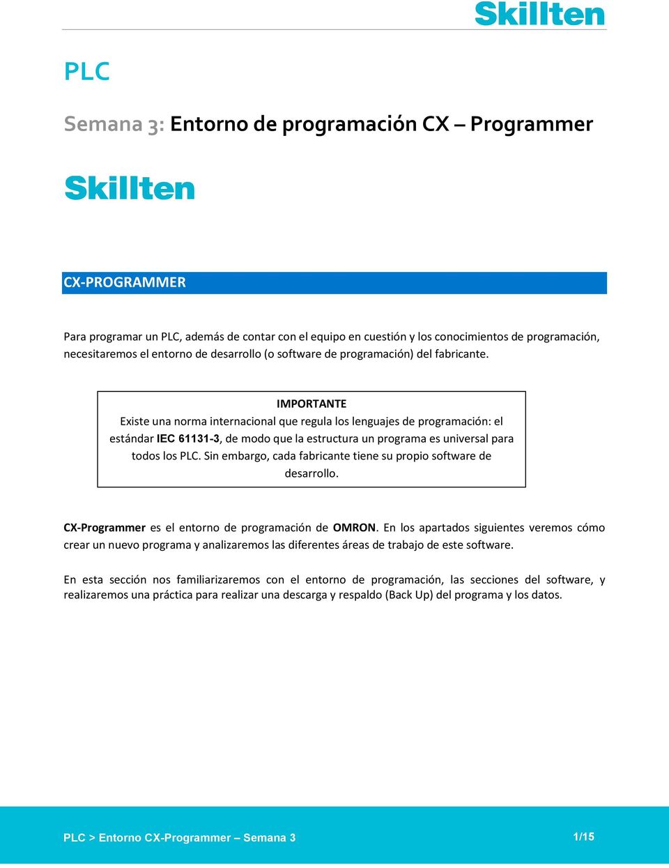 Cx Programmer Software